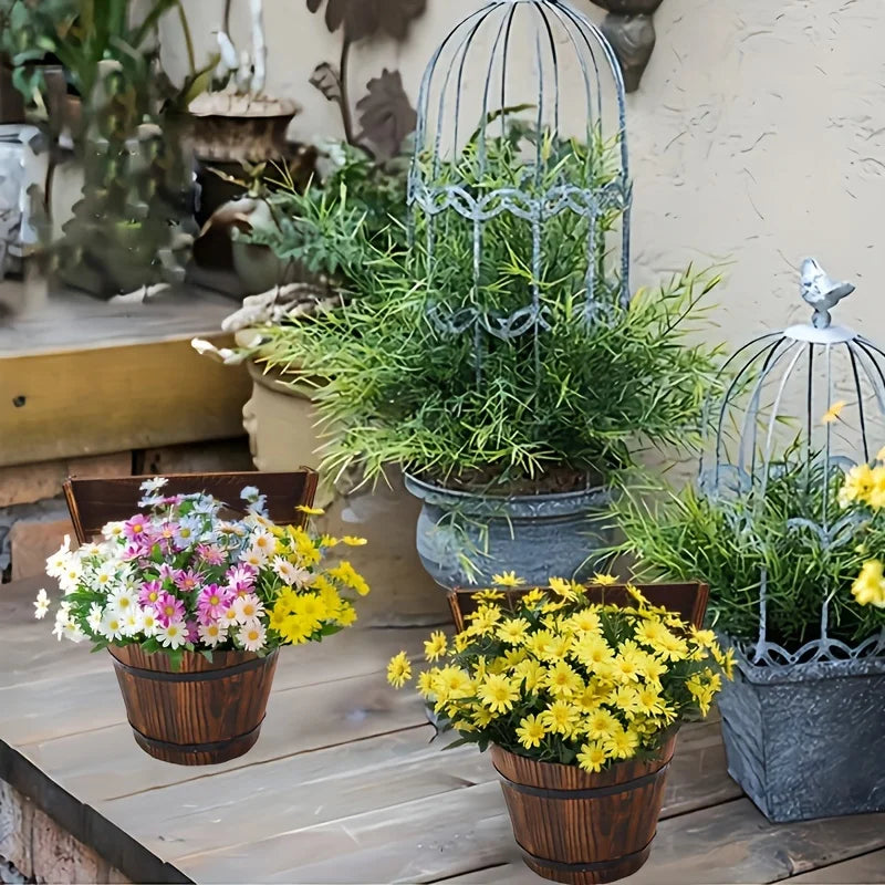 Norvo | Trebøtteplantekasse i fatadesign for hage og terrasse – Dekorative blomsterpotter laget av tre