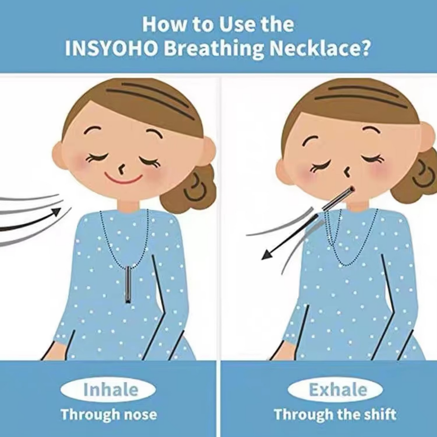 Norvo | Mindful Pustesmykke for Avslapning og Angstdemping