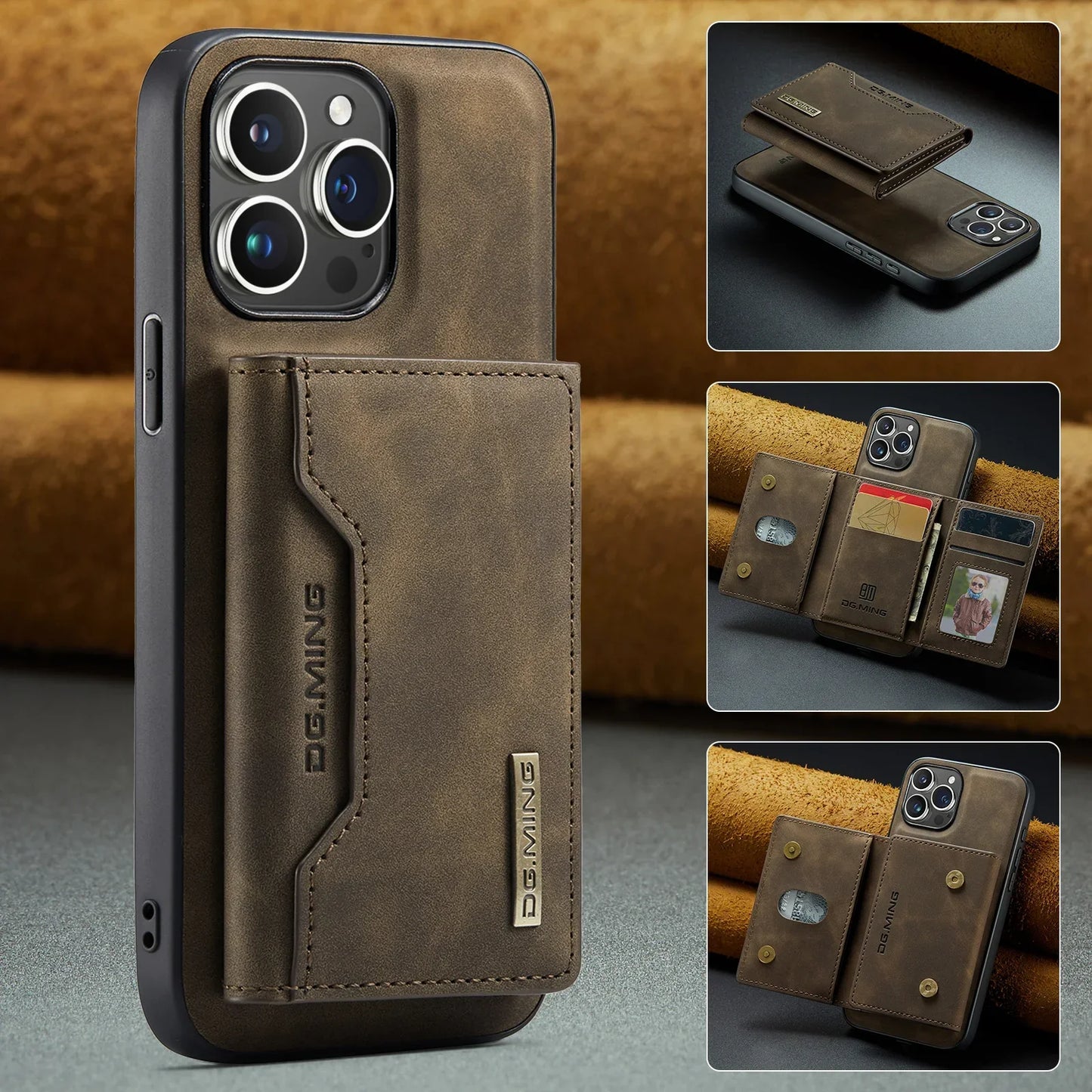 Norvo | 2-i-1 iPhone-deksel med avtakbar lommebok