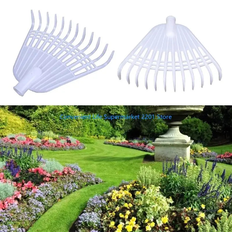 Norvo | Rakeon Blad Rake med 12 Tenner | Plast | 38 × 32 cm | Uten Håndtak | Lett & Allsidig