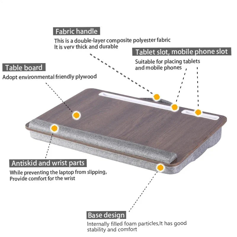 Norvo | Bærbar Laptopbord med Pute