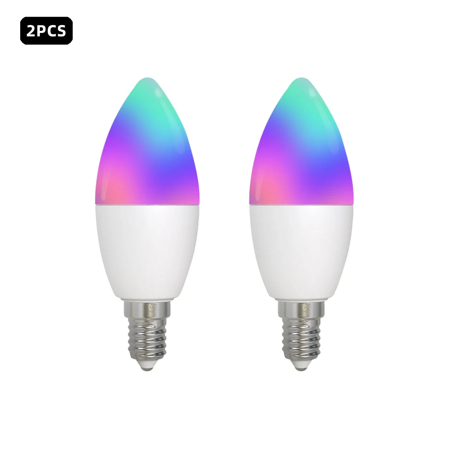 Tuya Zigbee LED Lyspære E14 - WiFi RGB Stearinlys Lampe Kontroll via SmartLife Google Alexa Apper