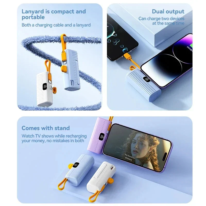 Norvo | Bidiraksjonal Digital Skjerm Ultra-Lang Batterikraftbank