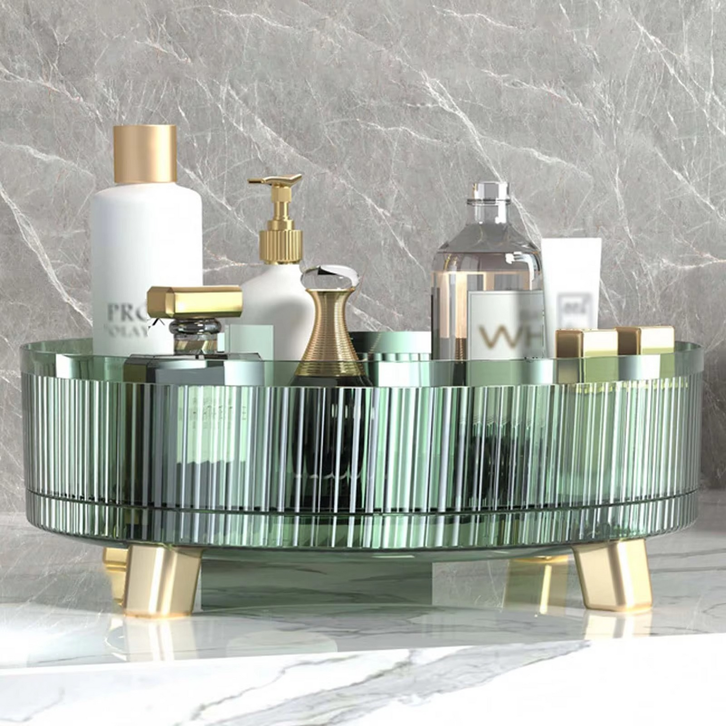 Norvo | Klar roterende sminkeholder for enkel tilgang og visning