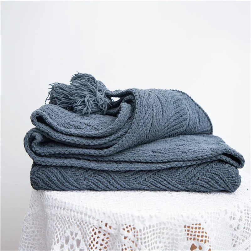 HeartCozy Blanket – Luxe Chenille Blanket with Heart Fringes Norvo
