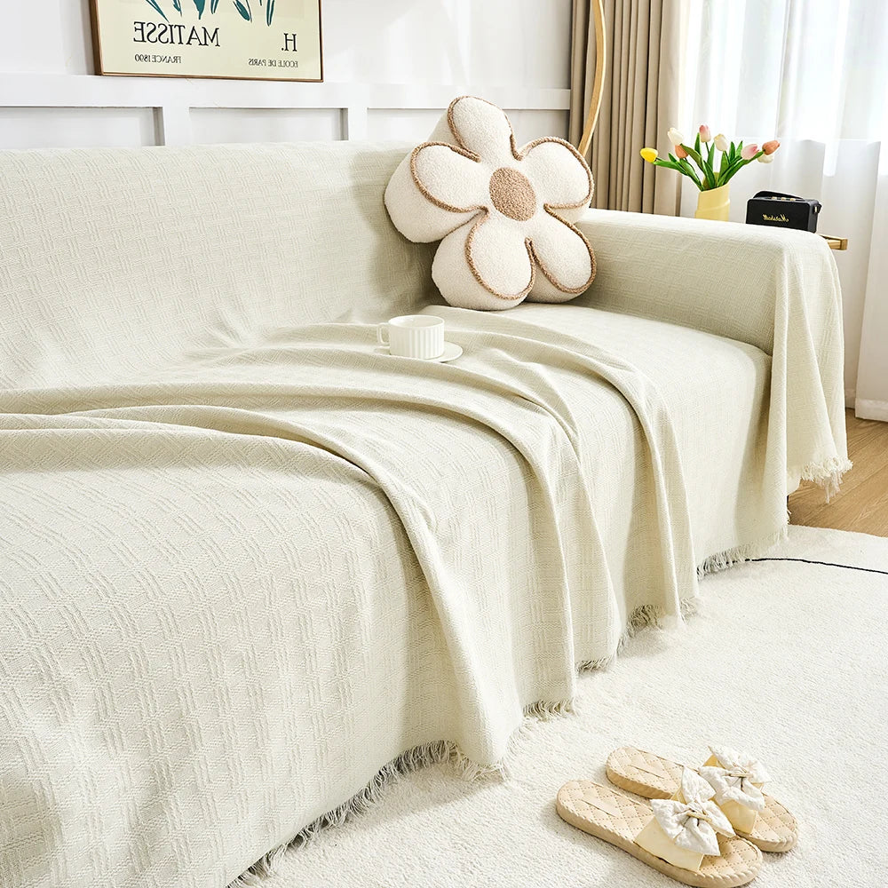 Norvo | Sofateppe kast | Vendbar design & Ekstra stor | Lett å ta vare på & Ripebestandig | CasaLunea