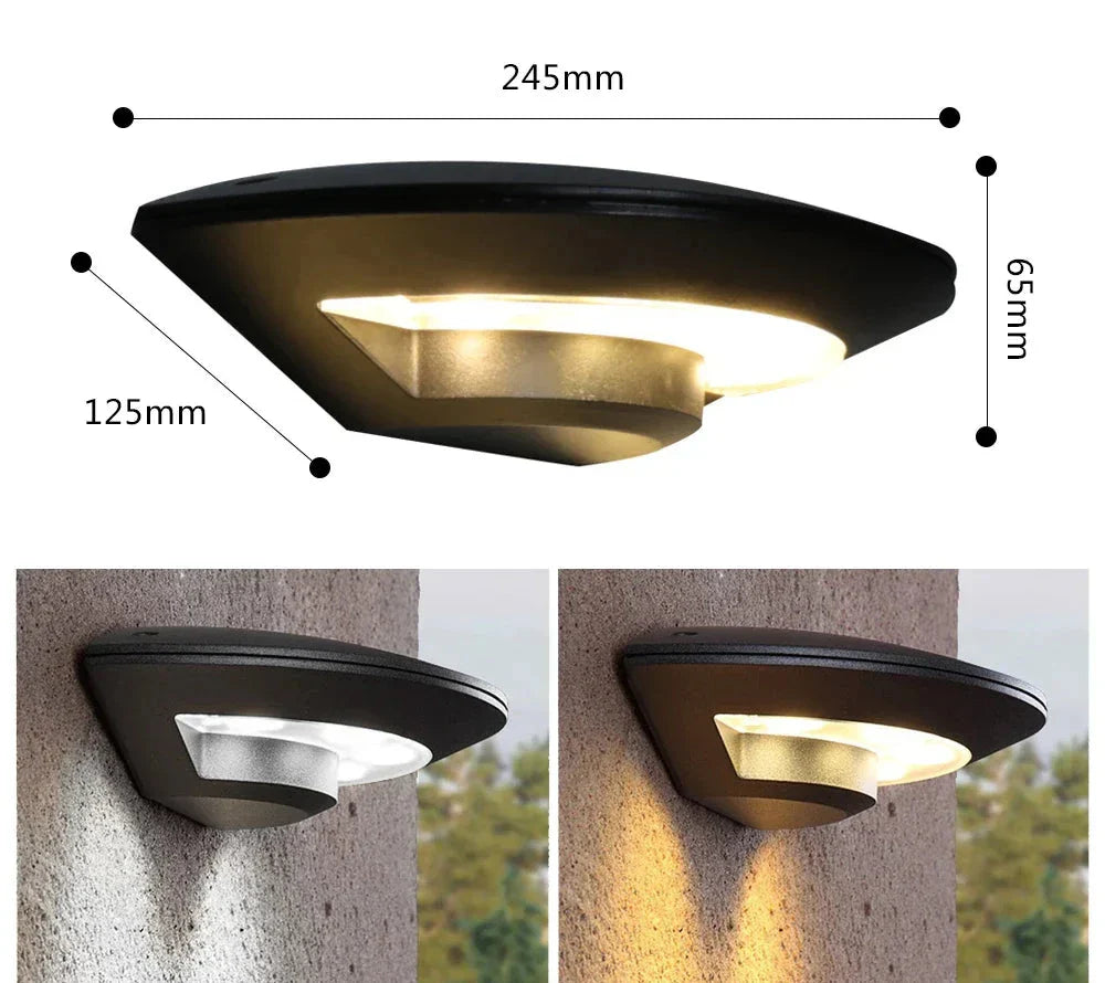 Moderne LED utendørs vegglampe for hage og terrasse – Værbestandig, energieffektiv og dekorativ | Norvo