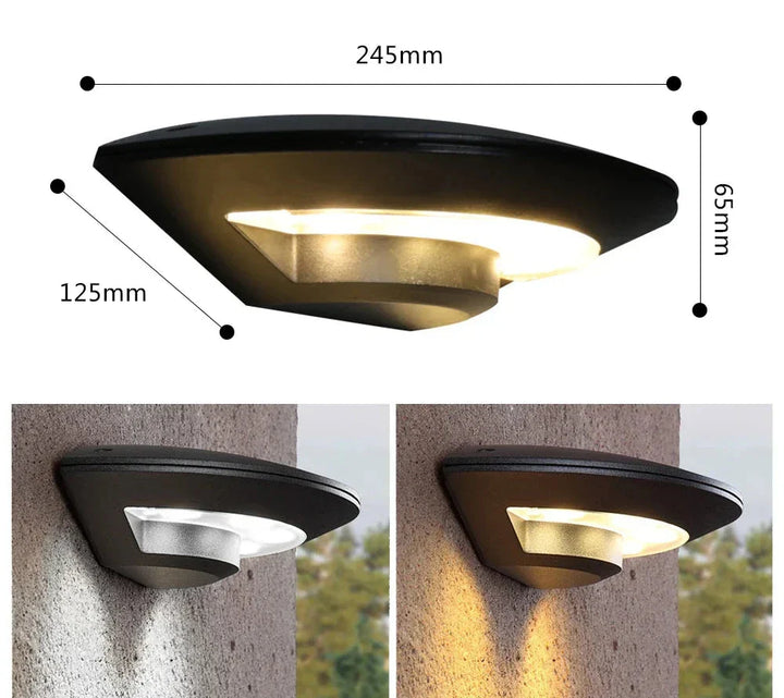 Moderne LED utendørs vegglampe for hage og terrasse – Værbestandig, energieffektiv og dekorativ | Norvo
