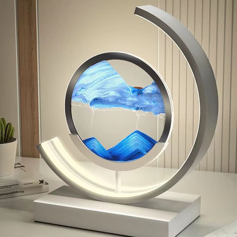 Norvo | LED Sand Art Desk Lamp – Beroligende Bevegelseslys