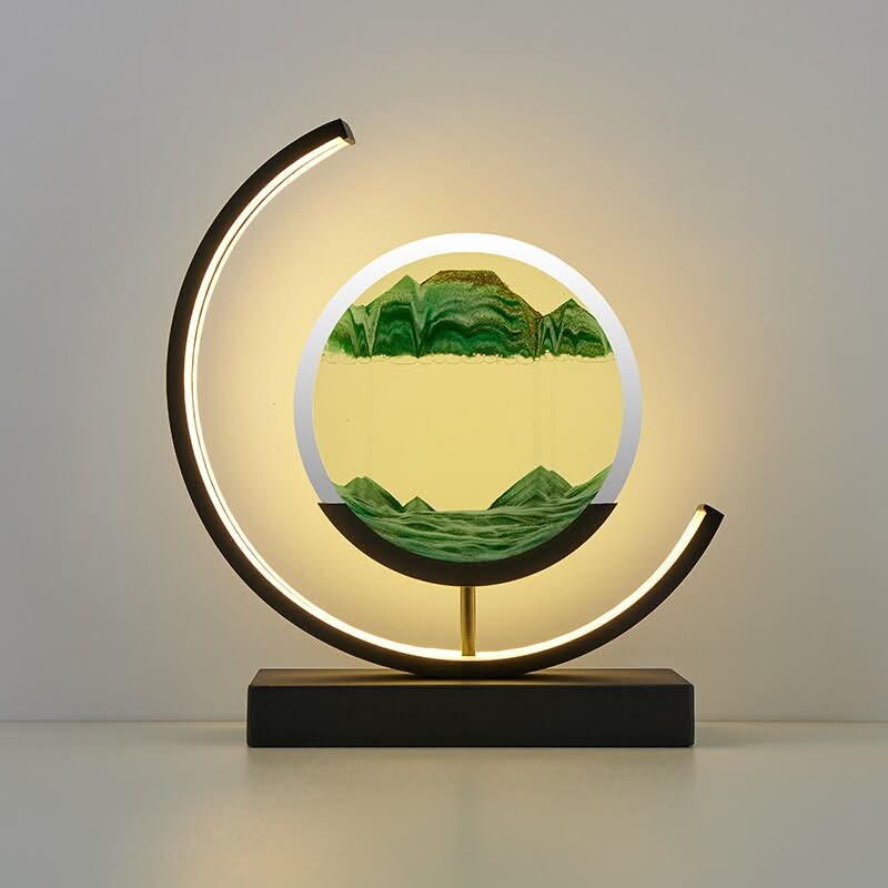 Norvo | LED Sand Art Desk Lamp – Beroligende Bevegelseslys