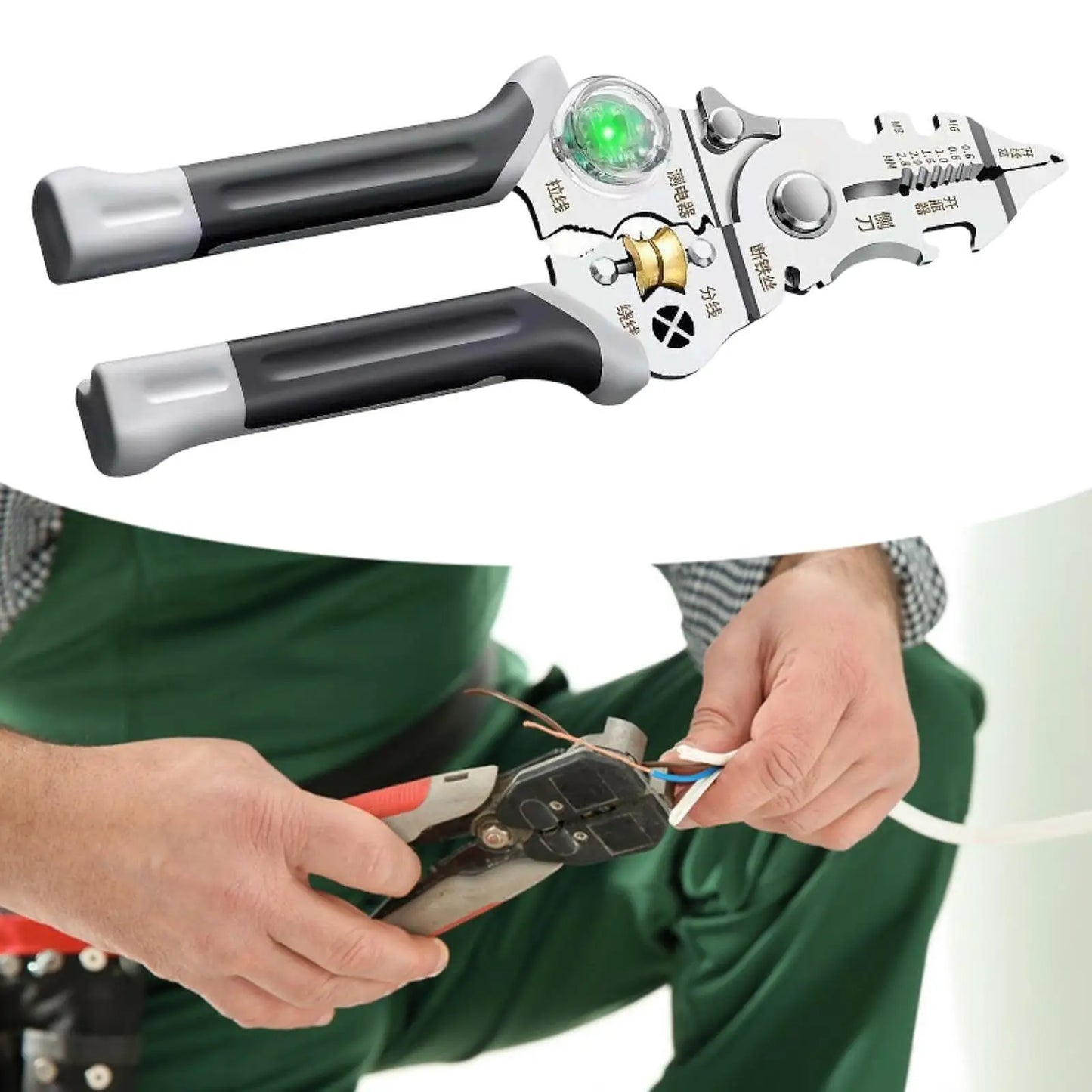 Norvo | Multi-Task Kablekutter Spenningsdetektor Tang