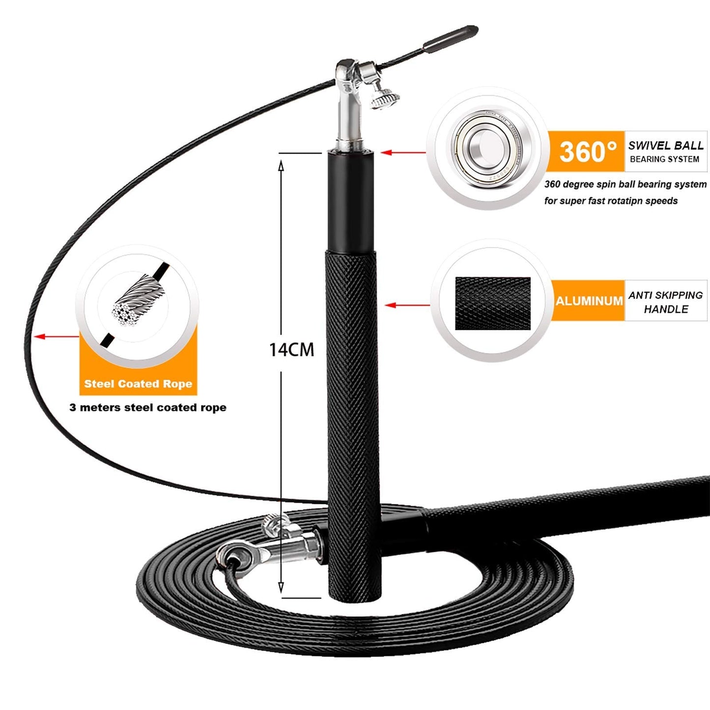 Norvo | Crossfit Speed Jump Rope 360°