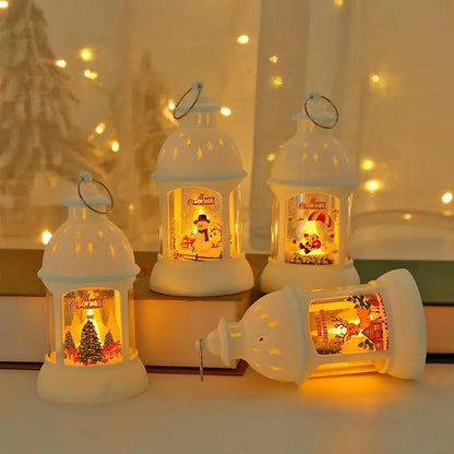 Norvo | SantaGlow - LED-lanterner med julemotivet Santa Claus for en festlig og koselig juleatmosfære