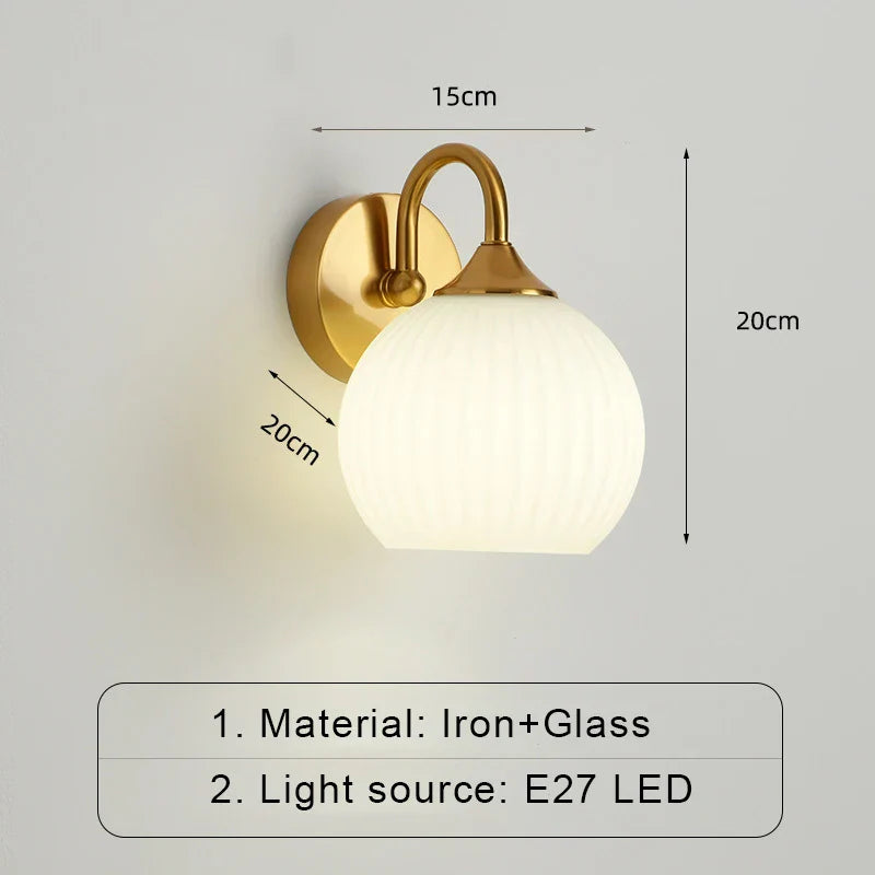 ModernWall - Skandinavisk LED Vegglampe med Glasskål