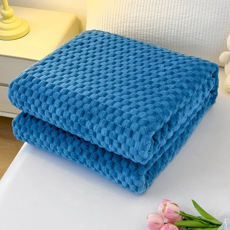 Norvo | CosyNest Fleece Teppe | Flanell Fleece Kose Teppe | Mykt & Lett | Varme Sofateppe for Høst & Vinter | Gaveidé til Jul