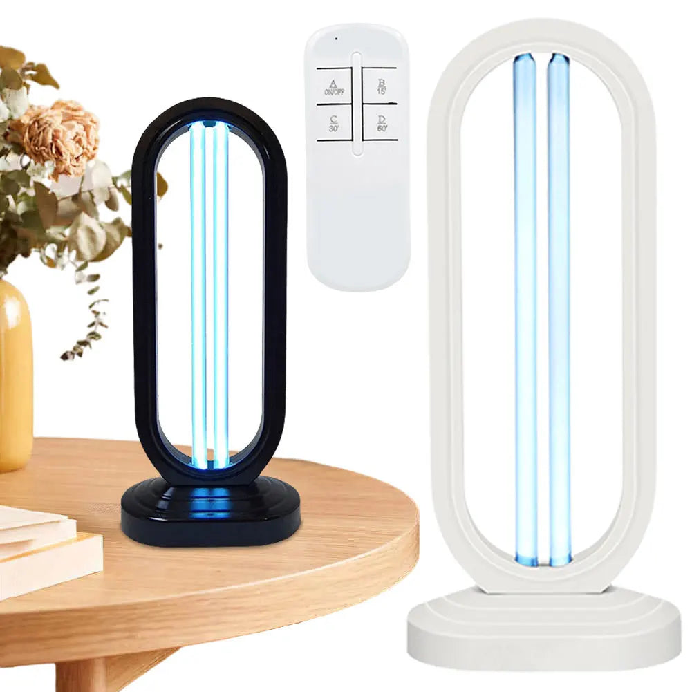 Norvo | Purevia UV-C Desinfeksjonslampe | 38W | Med Fjernkontroll & 3 Timer Innstillinger | UV + Ozon | 41,5 × 18 cm