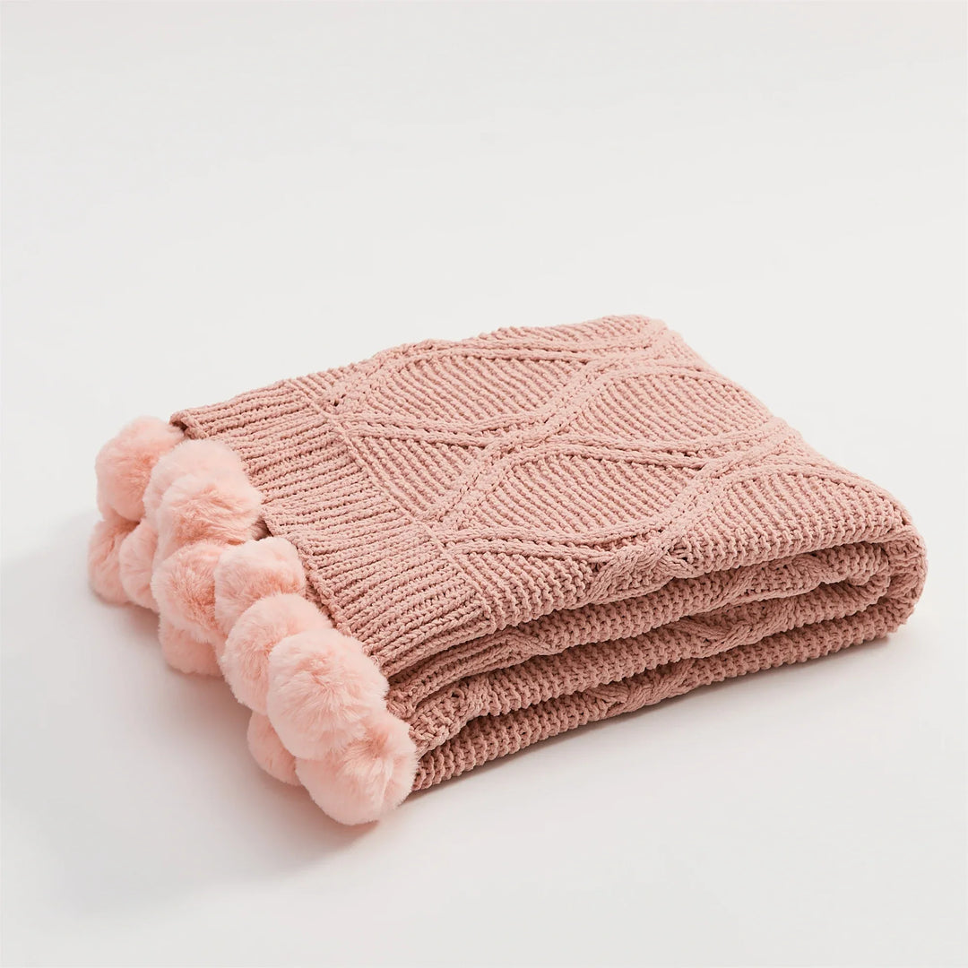 HeartCozy Blanket – Luxe Chenille Blanket with Heart Fringes Norvo