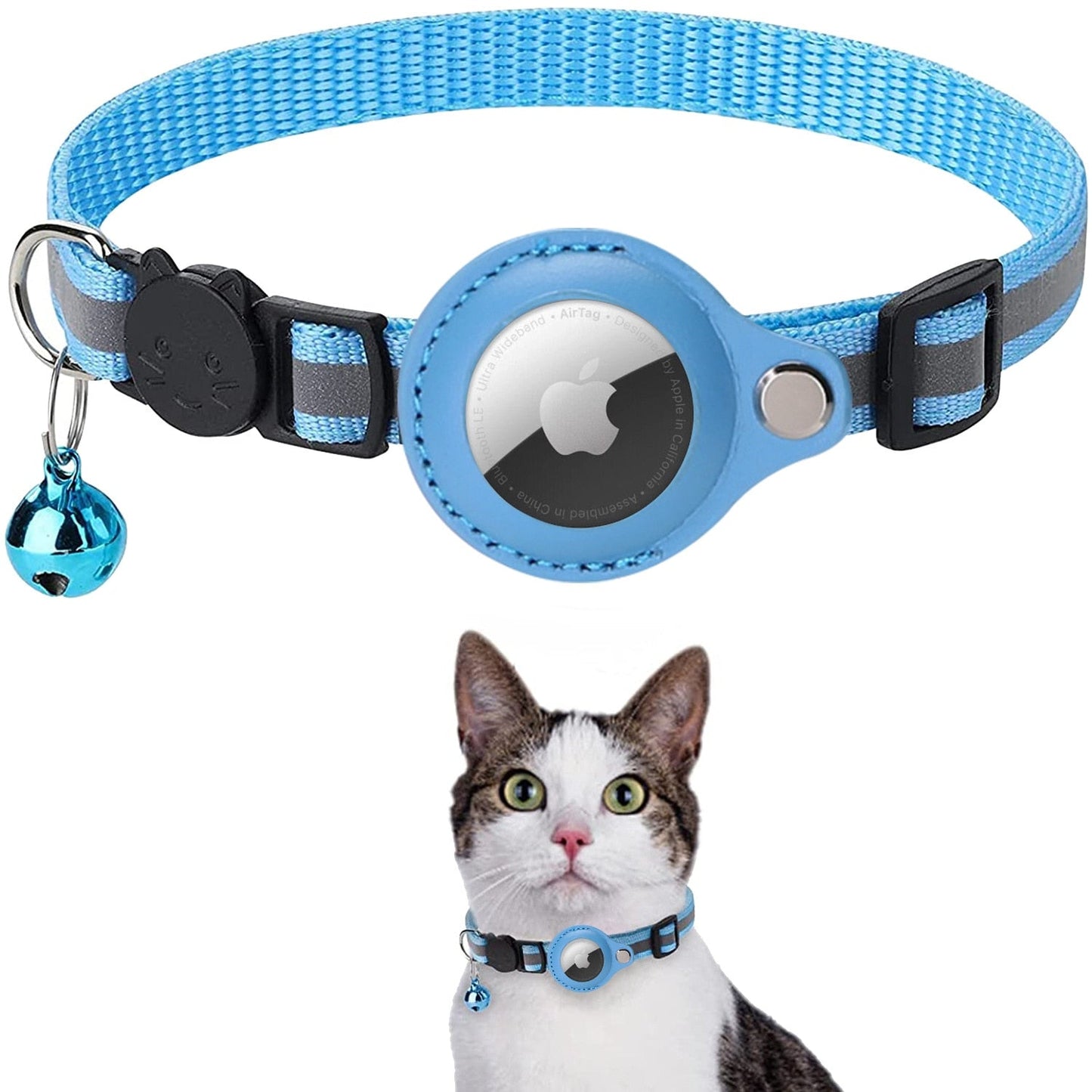 AirTag Kat Sporingskrage - GPS Finder & Anti-Tap