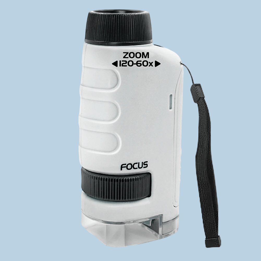 Norvo | ExplorerLens – Bærbar mikroskop for barn – 60x–120x zoom – Oppdag og lær overalt