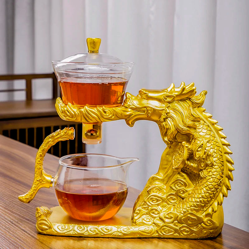 Norvo | Magnetisk Flow Kungfu Skilpadde Drage Tekanne Infuser