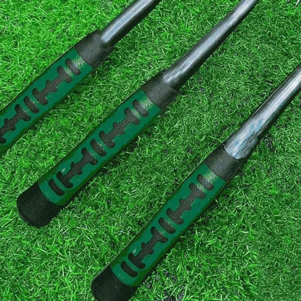 Norvo | Dual-Purpose 8-Tann Manganese Steel Hakkepinn med Halkefritt Gummihåndtak for Luking, Graves, og Jordløsning