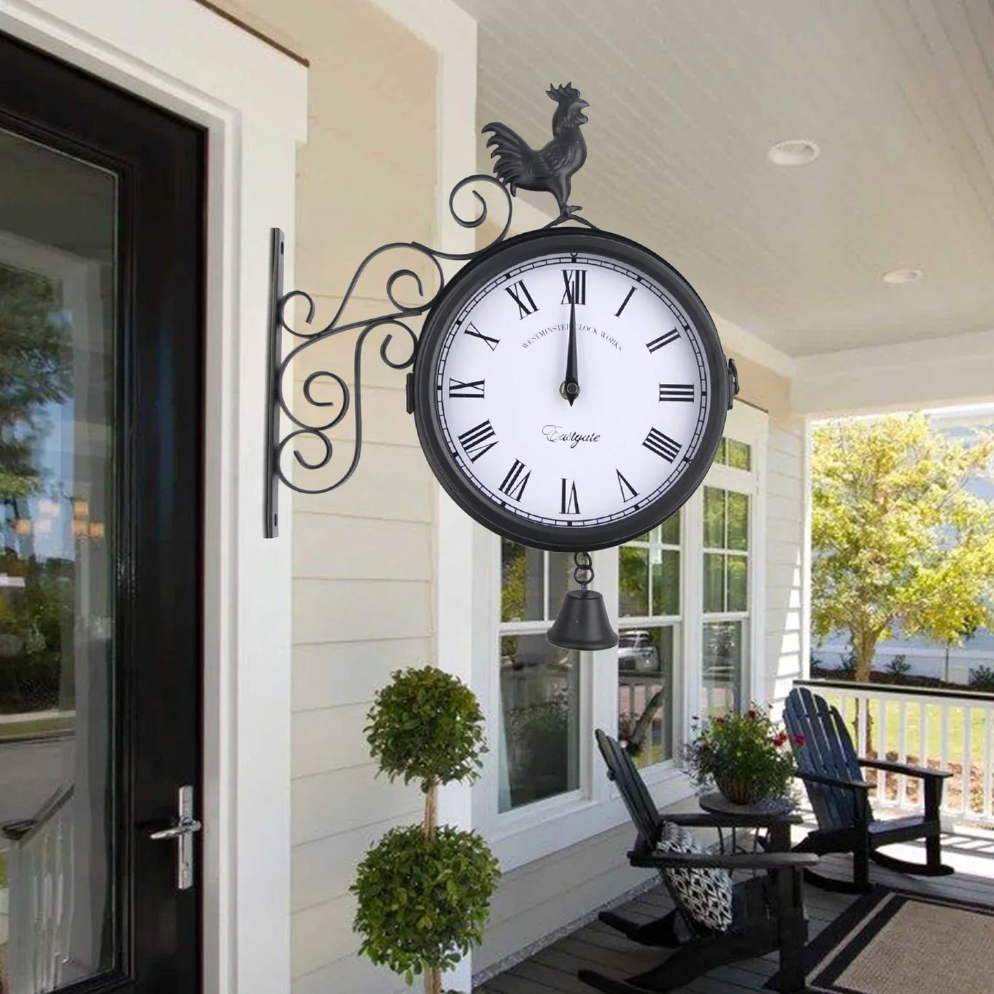 Norvo | Dobbelsidig Vanntett Veggklokke