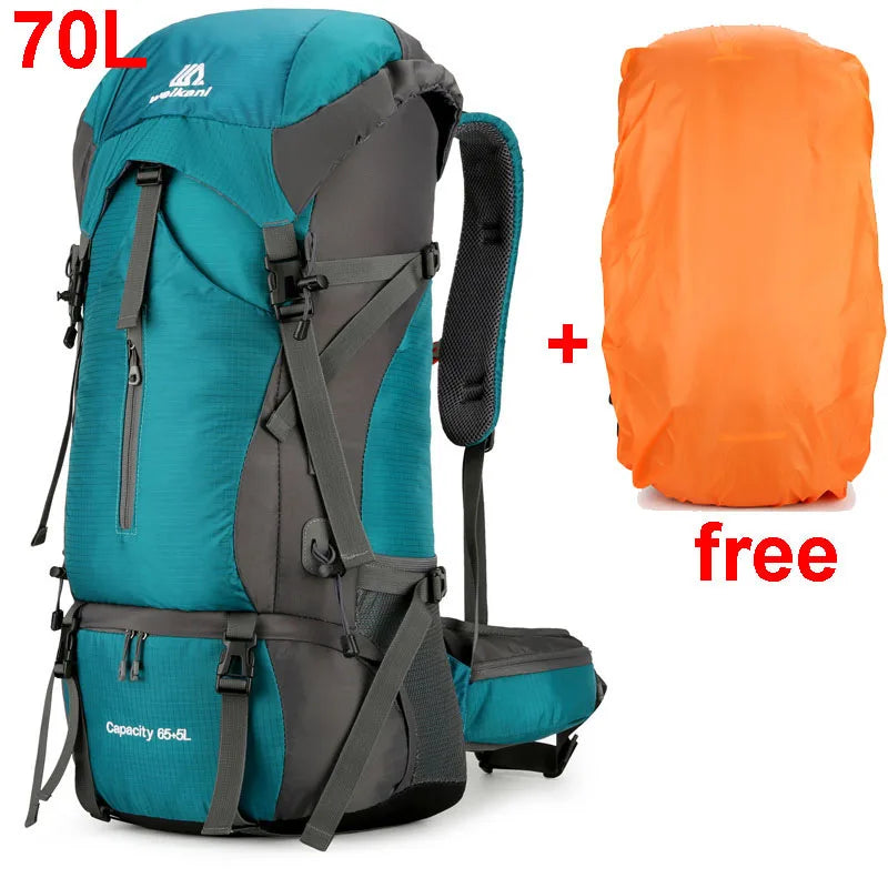 Norvo | Alpivento 70L tursekk | Vanntett campingsekk med regntrekk | Stor utendørs ryggsekk for fotturer, klatring og reise  Merkenavn: