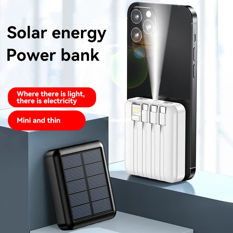 Norvo | 4 i 1 Solenergi-ladende Power Bank