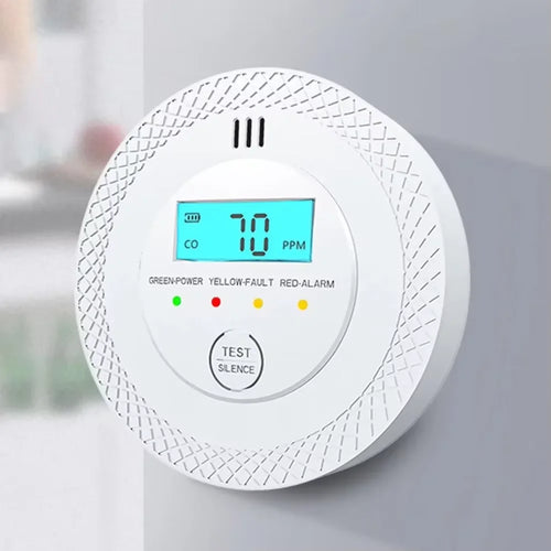 Norvo | VeiligWoon CO og Røykvarsler – Trådløs med LCD-skjerm og Alarm