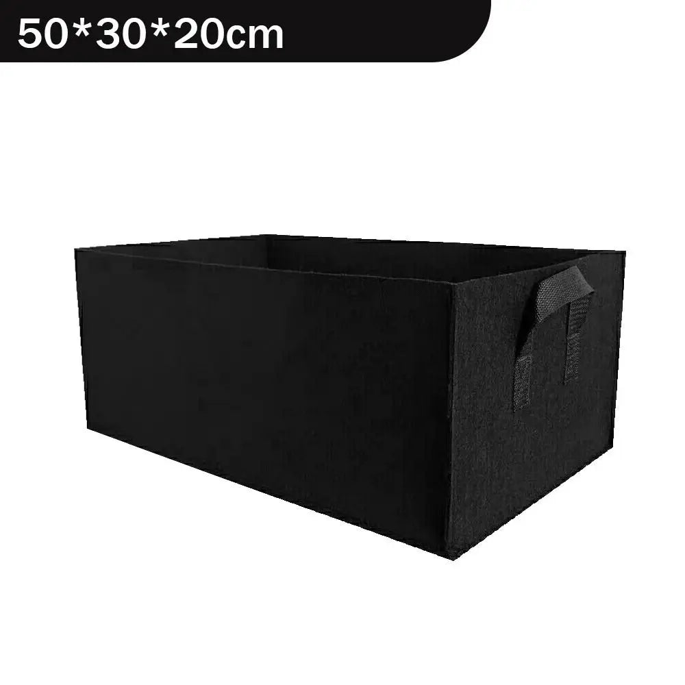 Norvo | Florabrix Plantepose | Rektangulær plantepose laget av ikke-vevet stoff | Med håndtak og drenering | For grønnsaker, blomster og urter