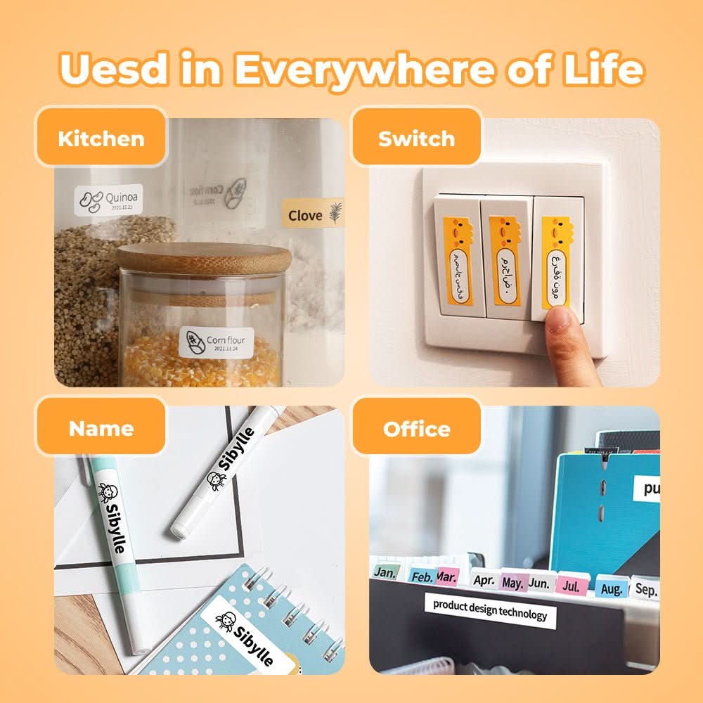 Norvo | Bærbar Bluetooth termisk etikettprinter med batteri og 2–4 tommers etikettbredde