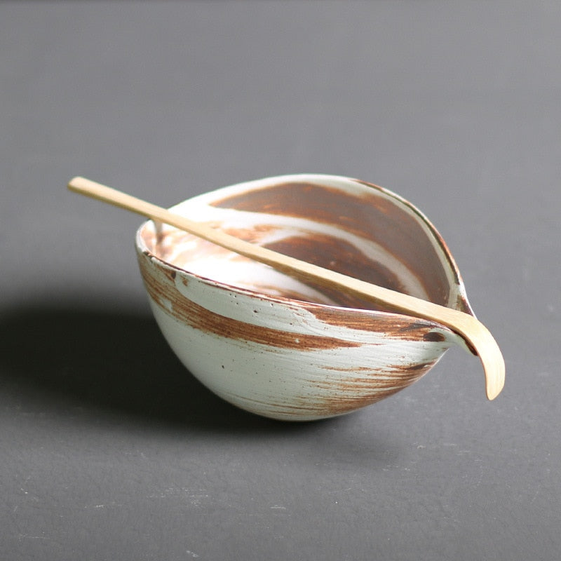 Norvo | TenchaTime | Komplett Matcha Sett – Bambusvisp & Keramisk Bolle – Autentisk Japansk Te Sett