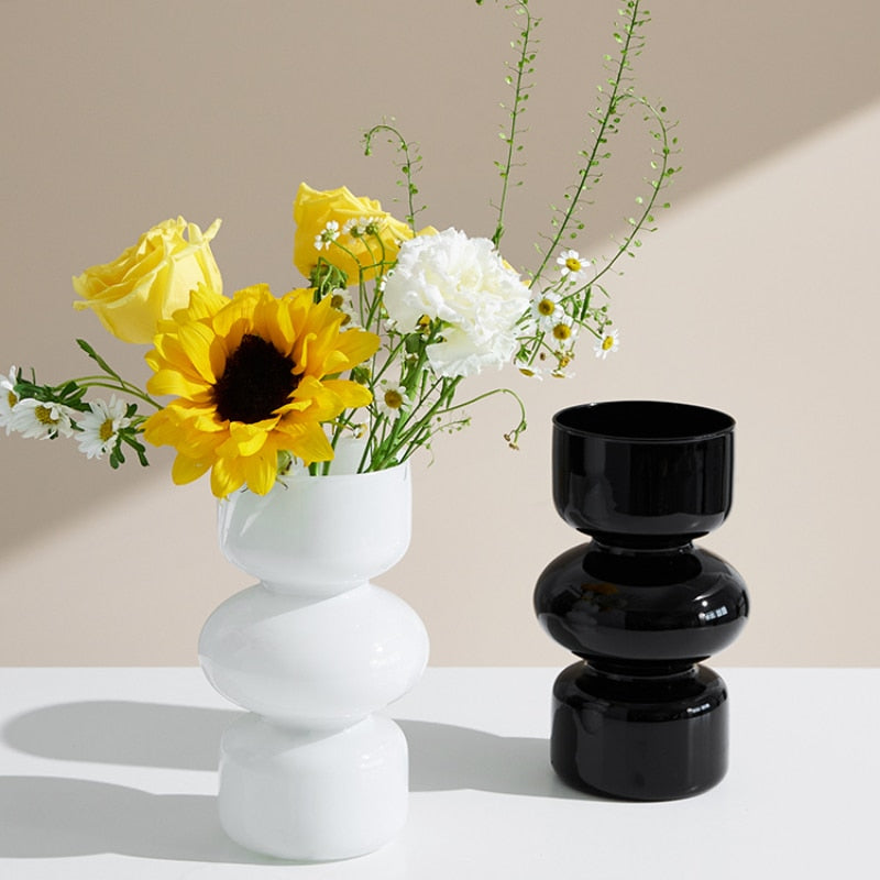 Norvo | Glass Dyre Vase - Flerfarget