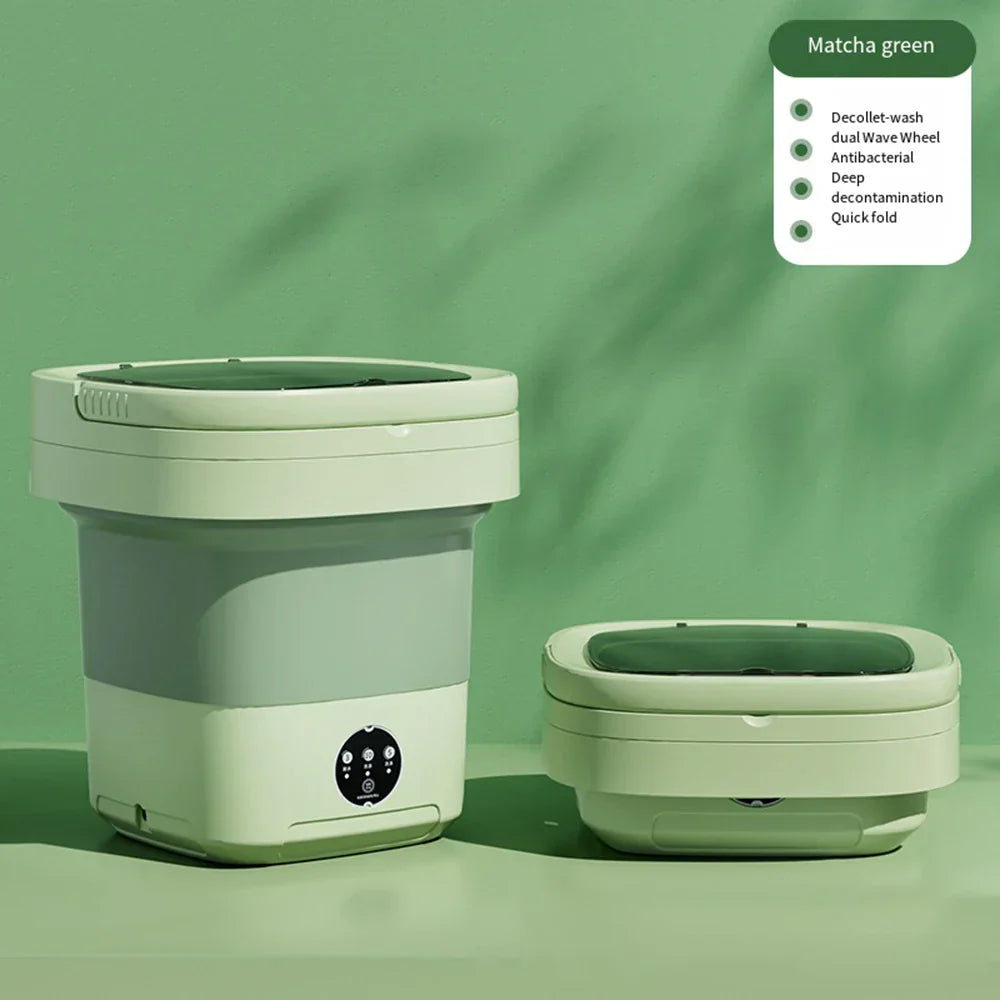 Norvo | Kompakt Sammenleggbar Ultrasonisk Reise Vaskemaskin