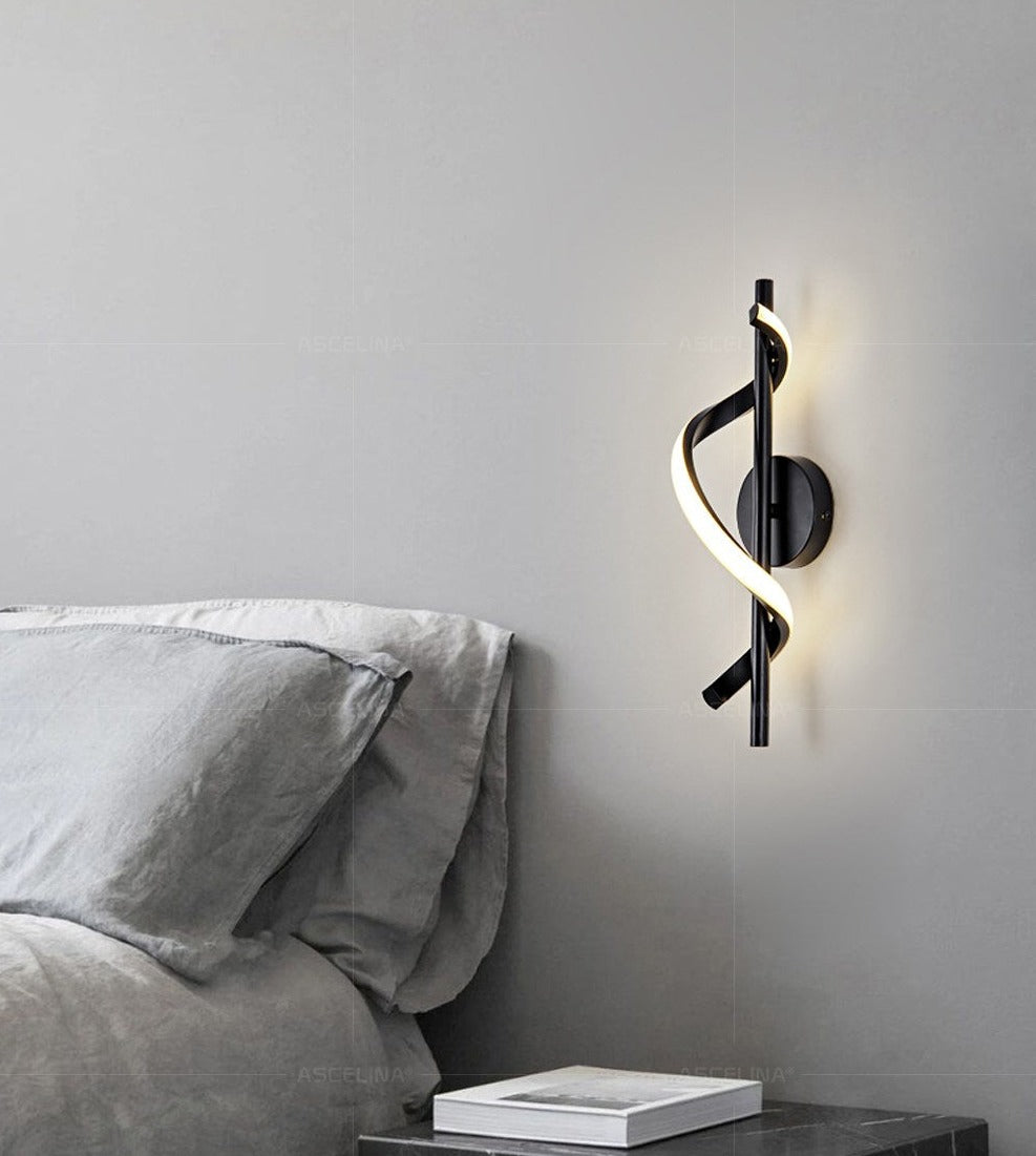 Norvo | SpiralLume – Minimalistisk LED Vegglampe med en Moderne Kante