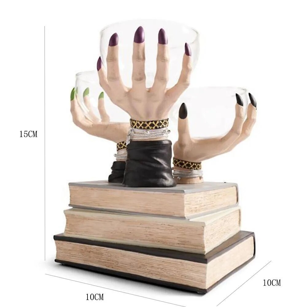 Norvo | Witch Hand Vintage Resin Party Snack Holder