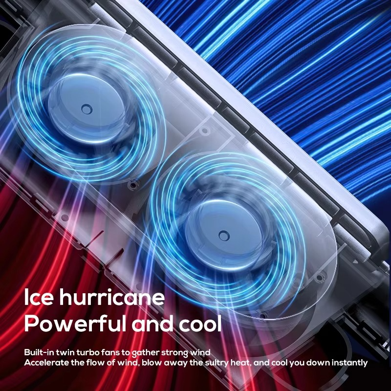 Norvo | Bil nakkestøtte kjølevifte – 3-hastighets justerbar baksete luftsirculator