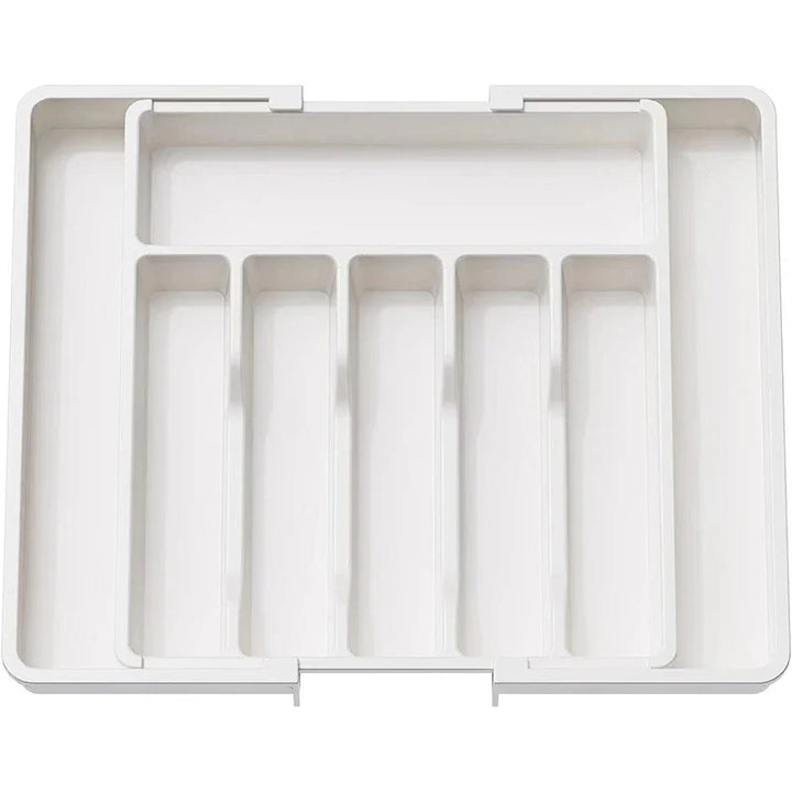 Norvo | Modulora Bestikkskuffinnsats | Utvidbar Bestikkorganisator | Justerbart Lagringssystem laget av PP | 38×35 cm