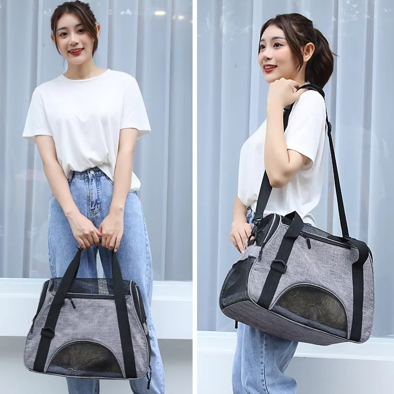 Norvo | Myk sided pet carrier with breathable mesh for small dogs and cats