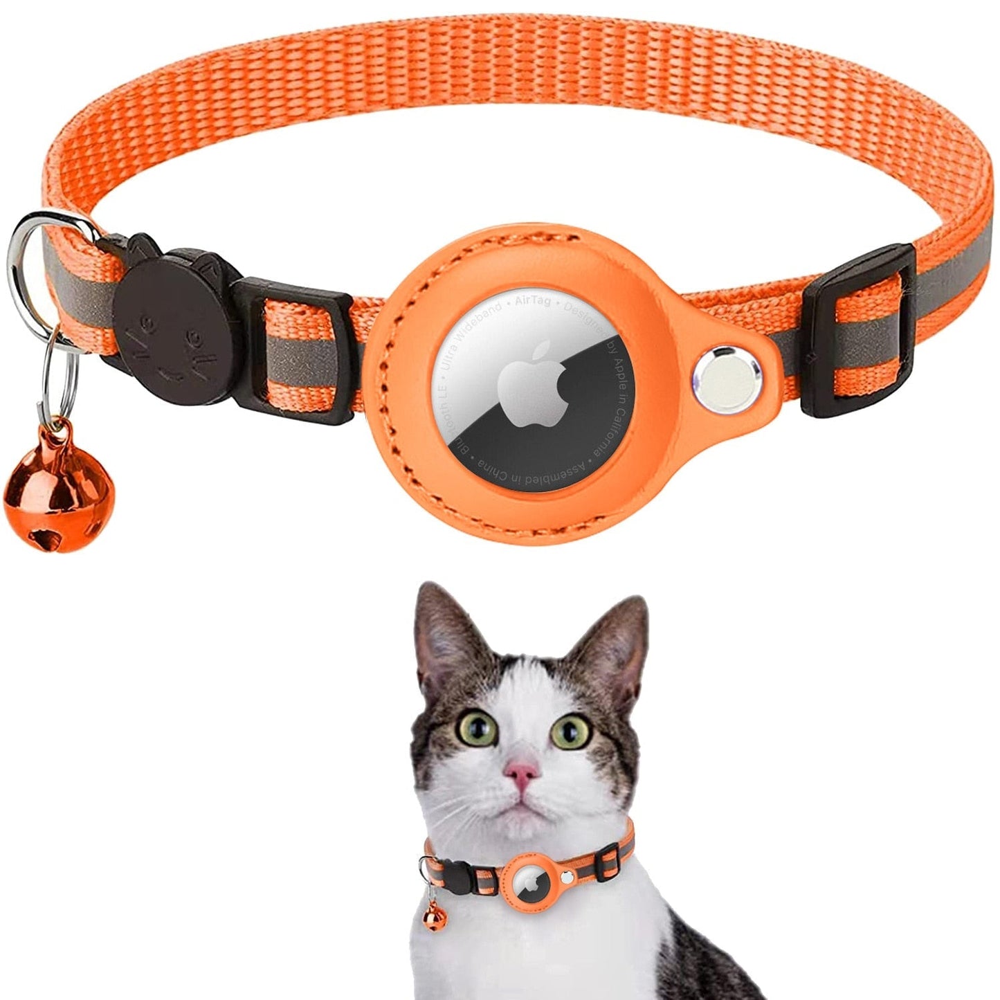 AirTag Kat Sporingskrage - GPS Finder & Anti-Tap
