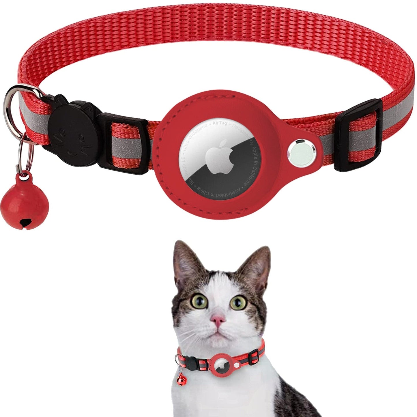 AirTag Kat Sporingskrage - GPS Finder & Anti-Tap