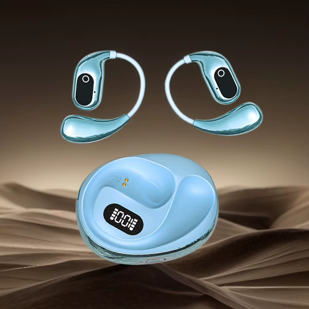 Norvo | AI Smart Translator Ørepropper med Bluetooth 5.3, Åpen Øre Språkutfordrende Hodetelefoner for Reise, Næring og Sport