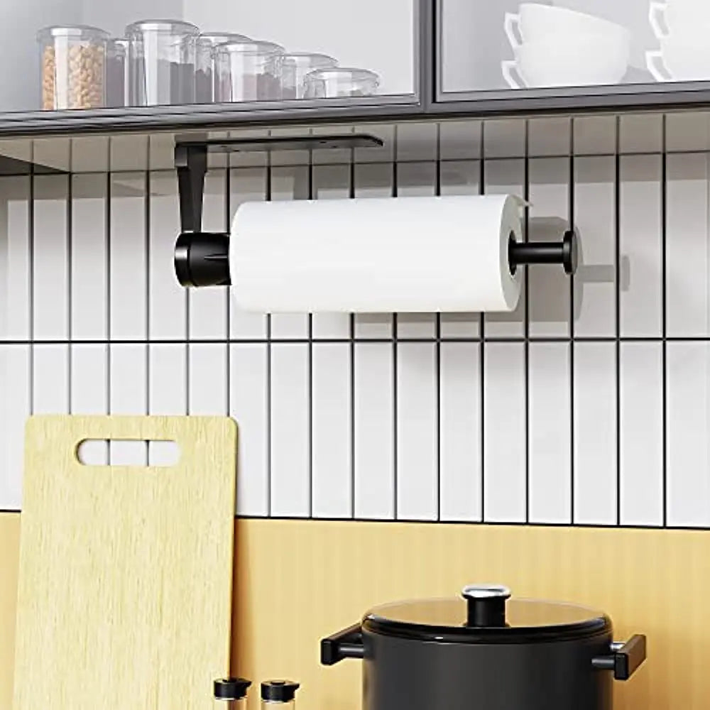 Norvo | Veggmontert papirhåndkleholder med dempeffekt - Énhåndsbetjening, underbygning-design for kjøkken og bad