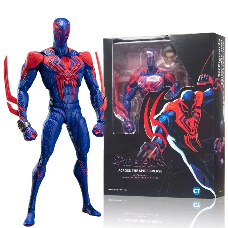 Spider-Man 2099 PVC Action Figure - Samleobjekt Miles Morales Dukke for Fans, Perfekt Gave for Barn og Samlere