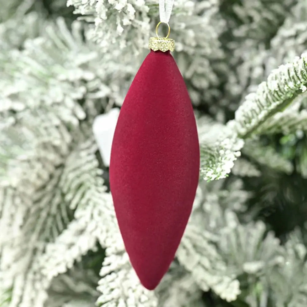 Elegant Flocked Velvet Bruddfrie Julekuler Ornamenter - Gjenbrukbare Høytids Tredekorasjoner for Feststemning 27PCS