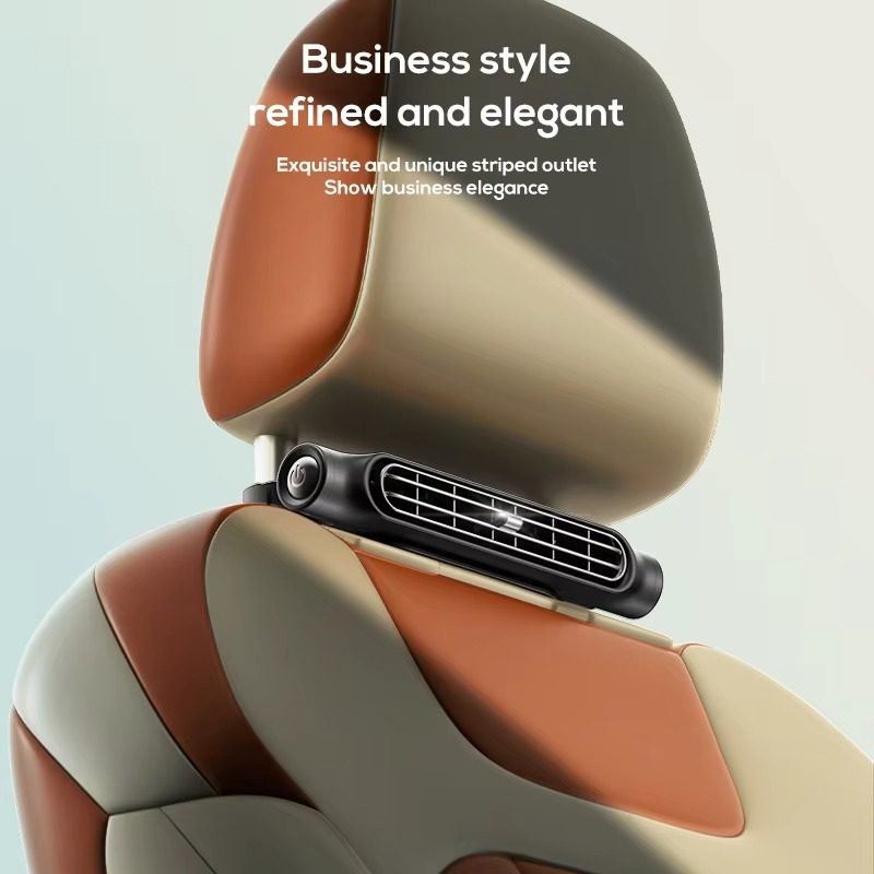 Norvo | Bil nakkestøtte kjølevifte – 3-hastighets justerbar baksete luftsirculator