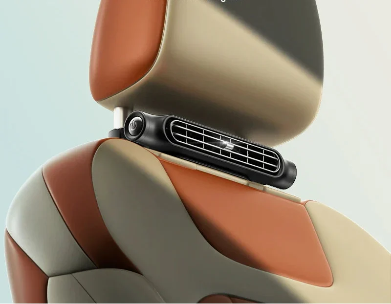 Norvo | Zara Bilhodevifte – USB Kompakt Ventilasjonsystem for Baksete med 3 Hastigheter