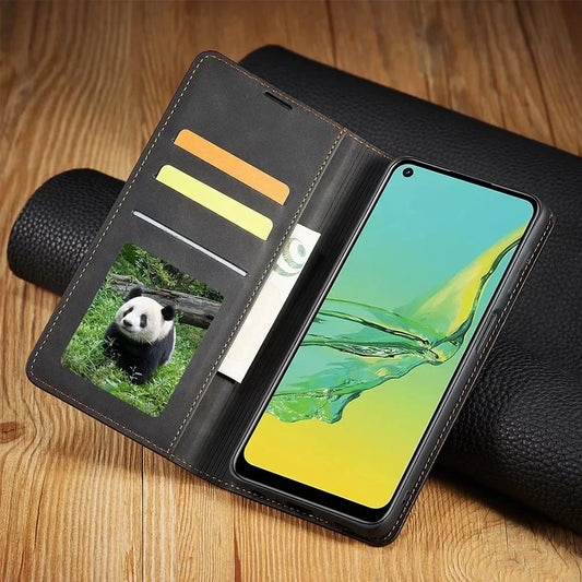 Norvo | Samsung Etui: Magnetisk Lærveske for Stilig Beskyttelse