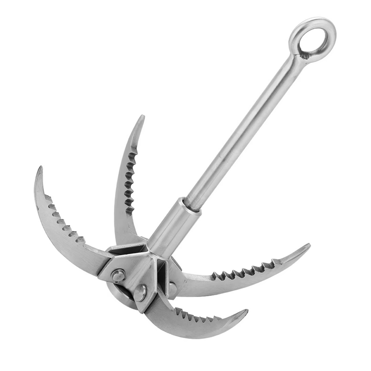 Norvo | Rustfritt Stål Kompakt Sammenleggbart Grappling Hook & Klatreklau