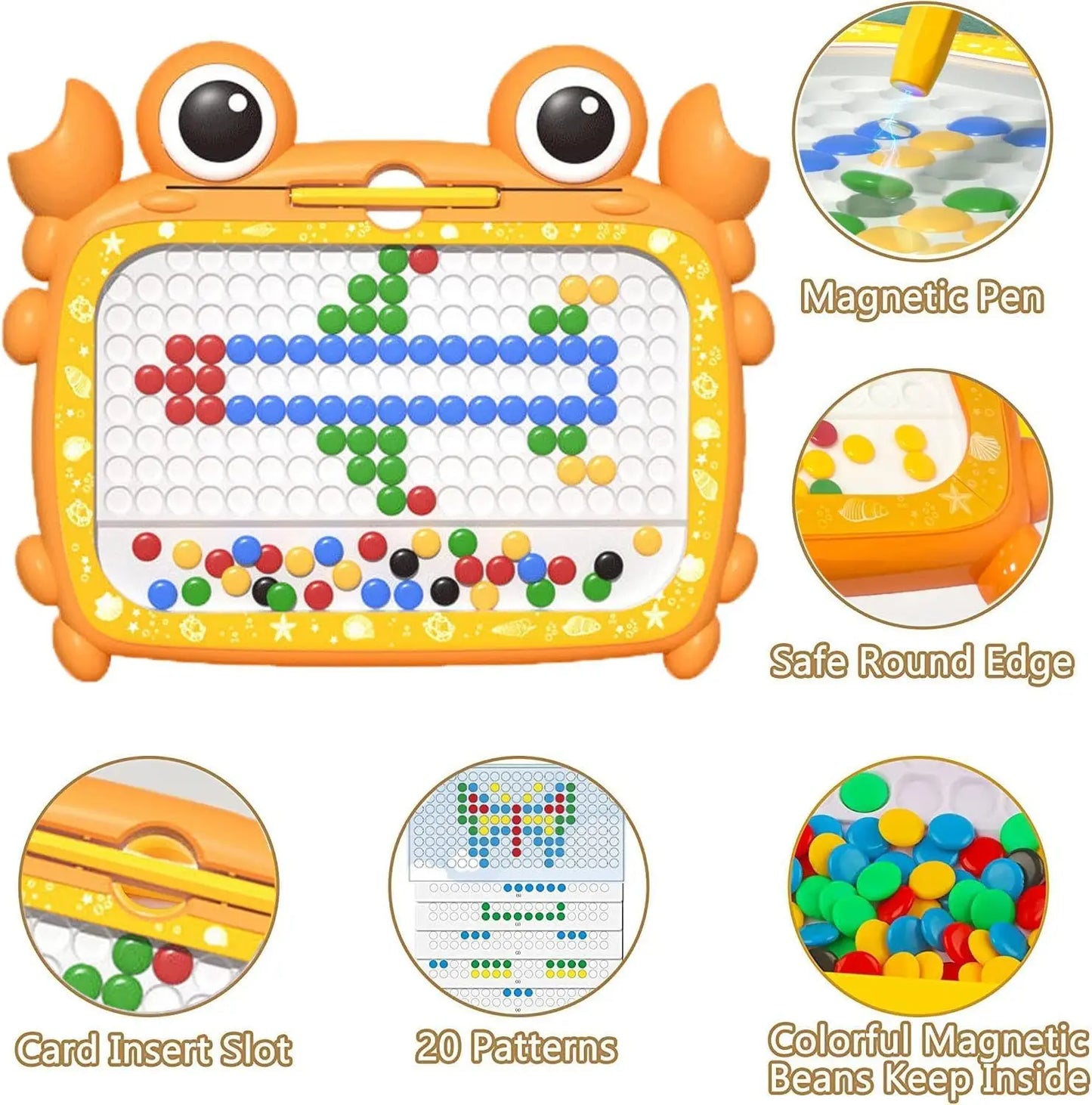 Norvo | Lærende Krabbe DIY Mosaikkpuslespill Brett